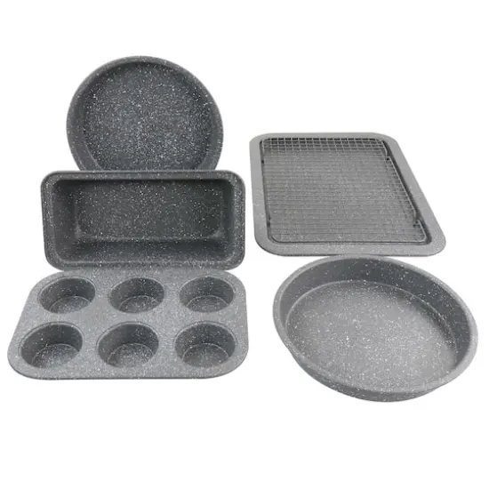 Oster Greystone 6 Piece Carbon Steel Non Stick Bakeware Set {1}