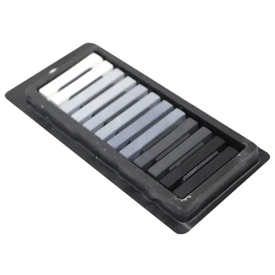 Pro Art&reg; Gray Scale 12 Piece Square Artist Pastels {3}