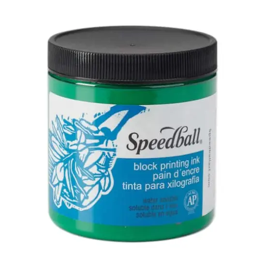 Speedball&reg; Block Printing Ink, 8oz. Green {1}