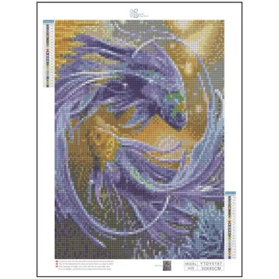 Sparkly Selections Goldfish Love Diamond Painting Kit, Square Diamonds {4}