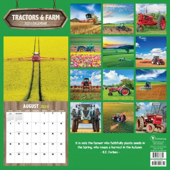 TF Publishing 2024 Tractors & Farm Life Wall Calendar {3}