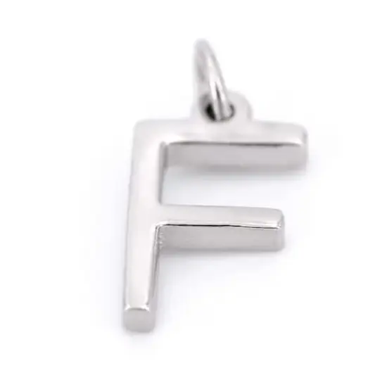 Sterling Silver Alphabet Charm by Bead Landing&trade; F {5}