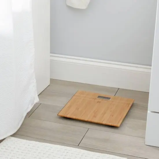 Bath Bliss Digital Glass Scale Bamboo {5}