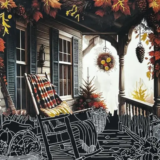 Brea Reese&trade; 6" x 8" Fall Florals Season Scratch Art Paper Pad {5}