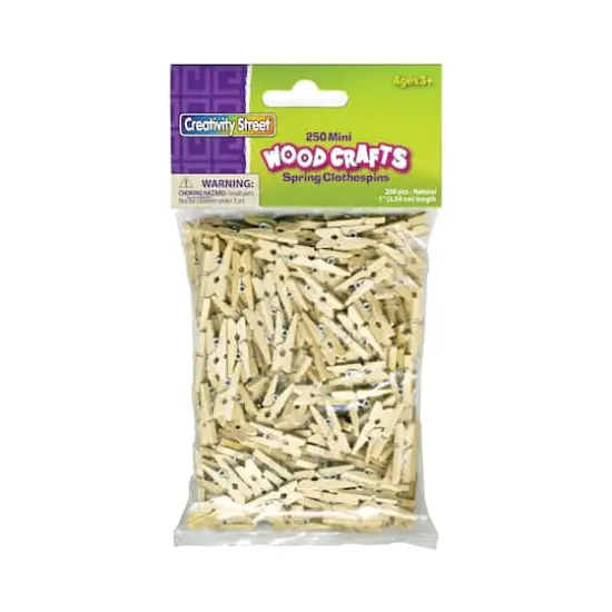 Creativity Street 1" Wood Mini Craft Pins, 250ct. {1}