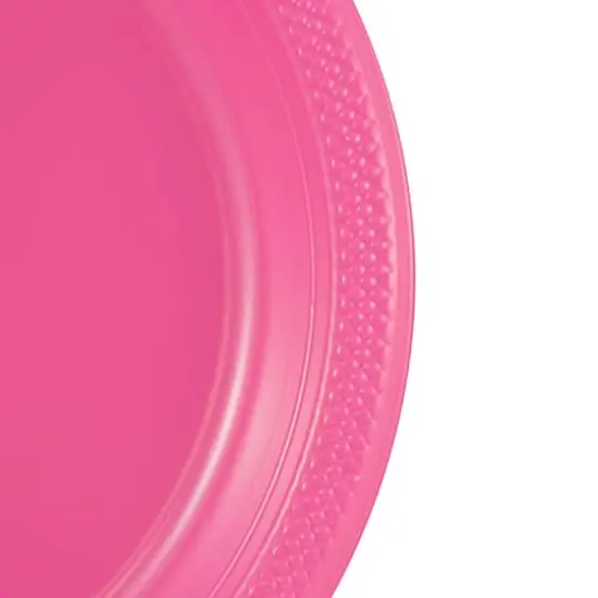 JAM Paper 7" Plastic Party Plates, 20ct. Fuchsia {4}