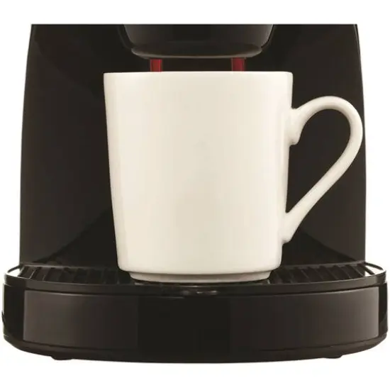 Brentwood Black Single-Serve Coffee Maker with Porcelain Mug {9}