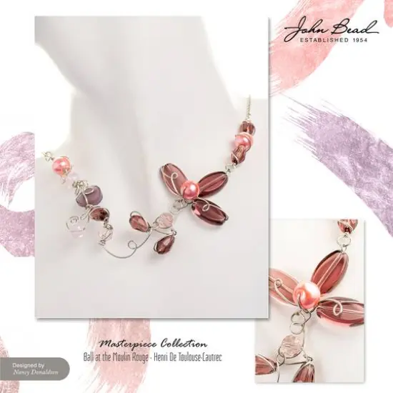 John Bead Masterpiece Collection Glass Bead Box Mix Ball at the Moulin Rouge/Henri de Toulouse-Lautrec {4}