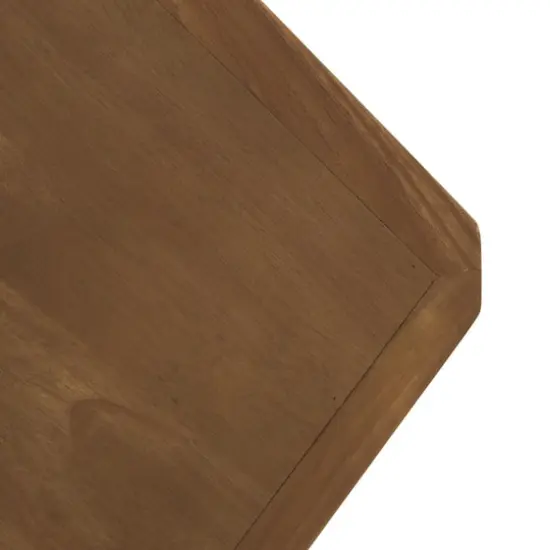 47.25" Brown Wooden Living Room Console Table with Rope Wrapped Frame {5}