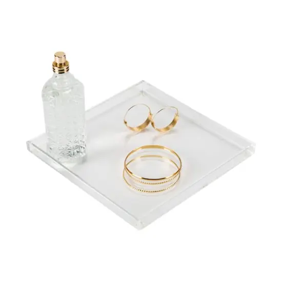 Organize It All 8" Acrylic Clear Accessory Tray {5}