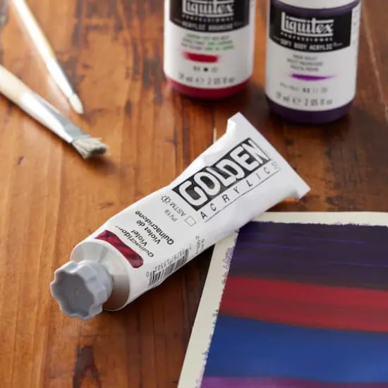 Golden&reg; 2oz. Heavy Body Acrylic Paint Quinacridone Violet {3}