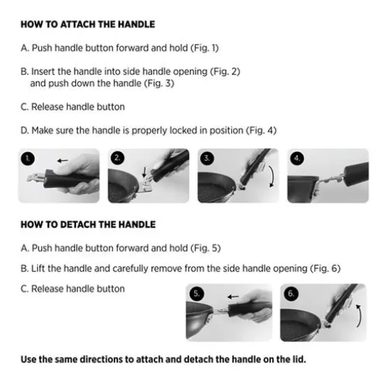 The Rock&reg; by Starfrit&reg; 9" Fry Pan & Square Dish with T-Lock Detachable Handle {11}