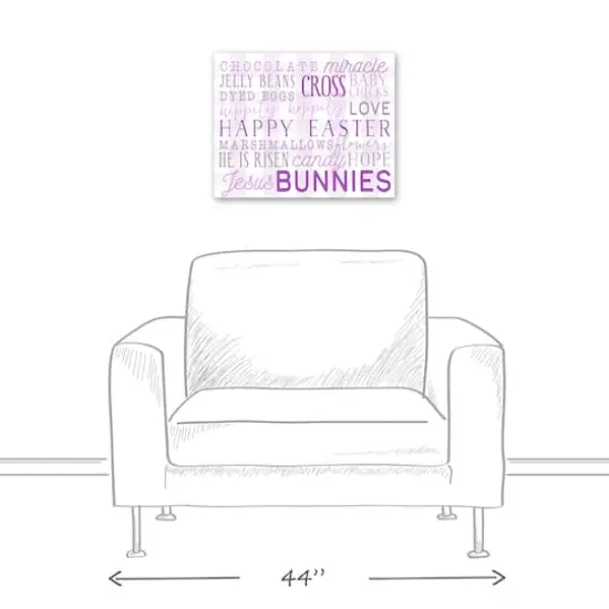 Easter Day Words 16" x 20" Canvas Wall Art {6}