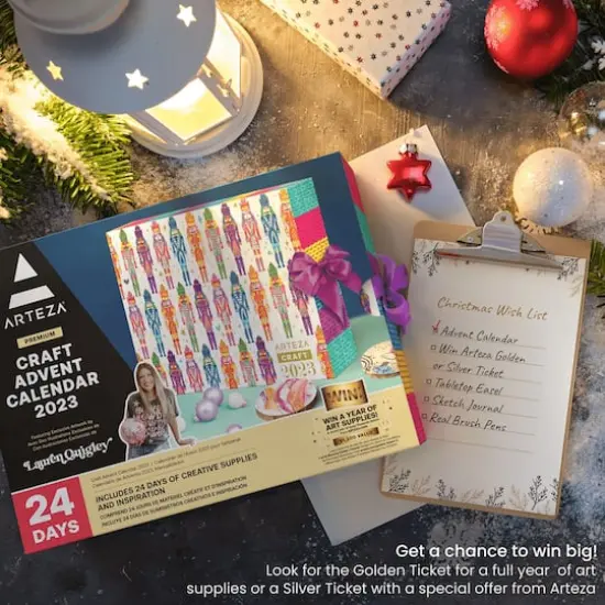 Arteza&reg; 24 Day Nutcracker Fine Art Christmas 2023 Advent Calendar {5}