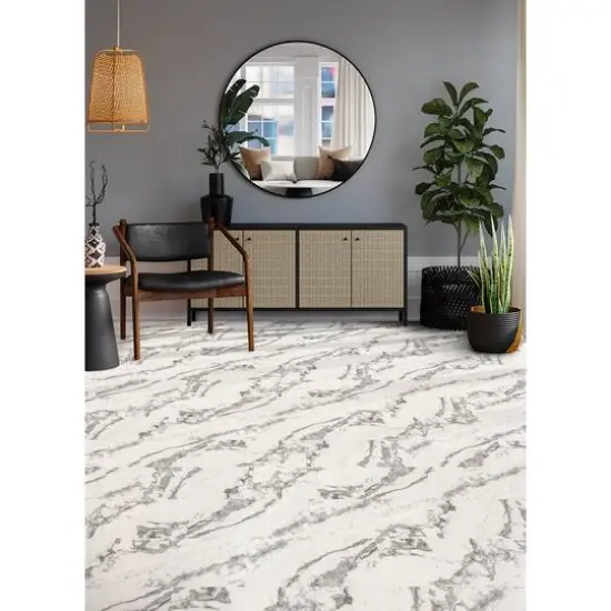 FloorPops Piazza Marble Peel & Stick Floor Tiles {6}