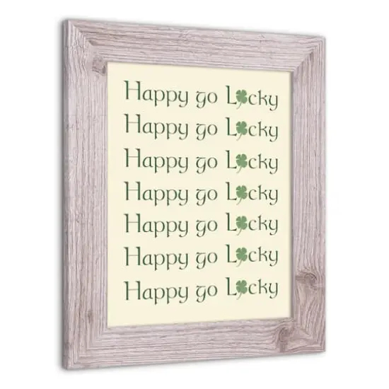 Happy Go Lucky Framed Print White {5}