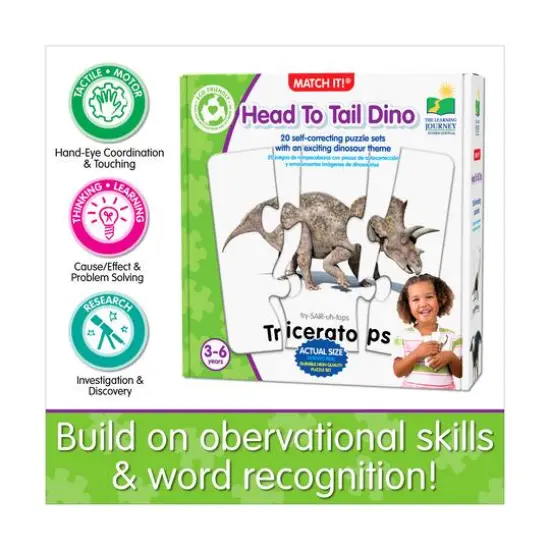 Match It! - Head to Tail Dino {8}