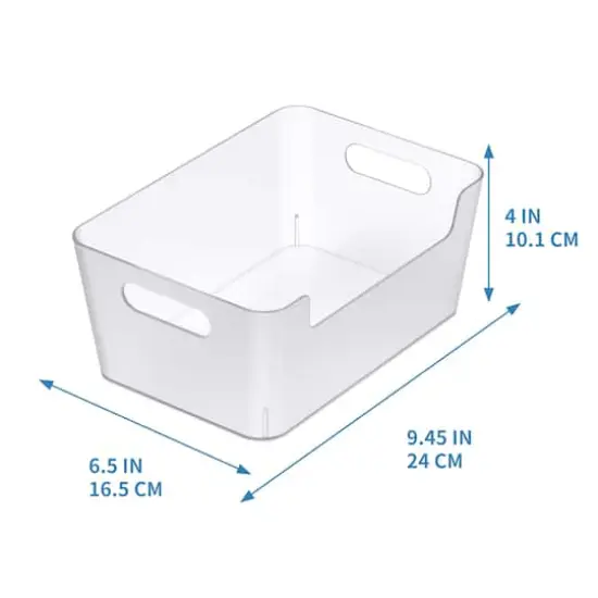 Medium Clear Open Storage Bin by Simply Tidy&reg; {6}