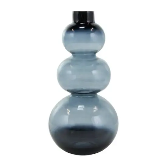Black Ombre Bubble Glass Vase Set {5}