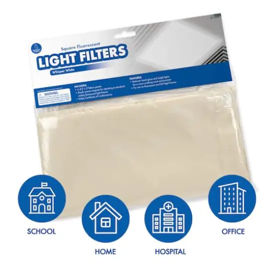 Educational Insights Whisper White Square Fluorescent Light Filters {4}