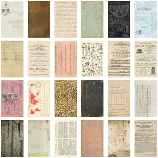 Idea-Ology Volume No.2 Backdrops 6" x 10" Double-Sided Cardstock, 24 Sheets {4}