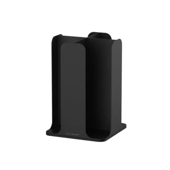 Mind Reader Black 4-Compartment Cup and Lid Organizer Carousel {7}
