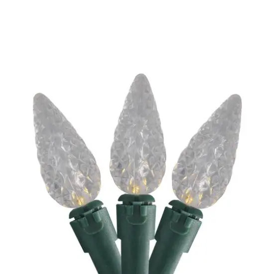 35ct. White LED C6 Mini Christmas String Lights {1}