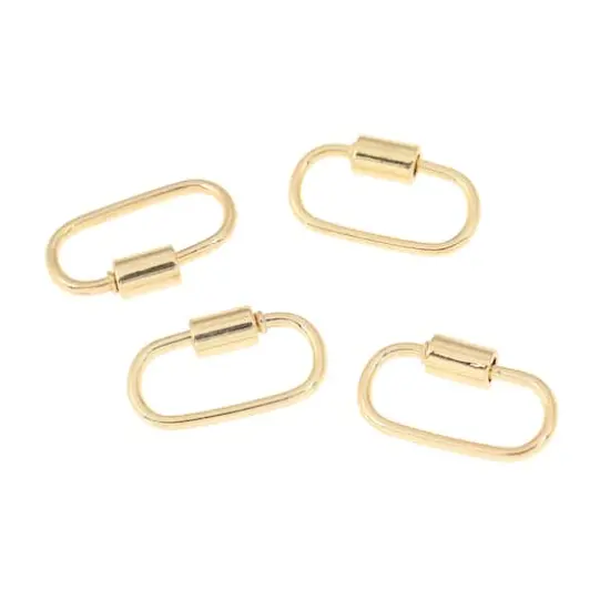 Carabiner Screw Closures by Bead Landing&trade; Gold {1}