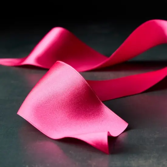 2.5" x 10yd. Satin Wired Ribbon by Celebrate It® Classic Magenta {3}