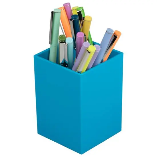 JAM Paper Plastic Pen Holder Blue {6}
