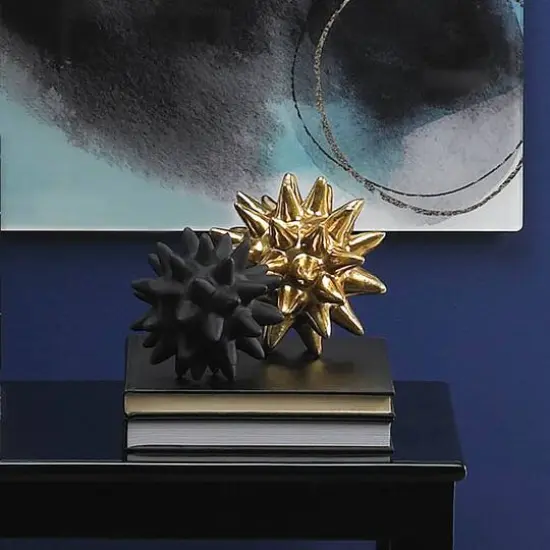Nikki Chu Storico Gold and Black Spike Sculptures {6}