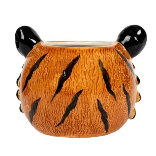 Hello Honey&reg; 6" Round Ceramic Tiger Head Planter {8}