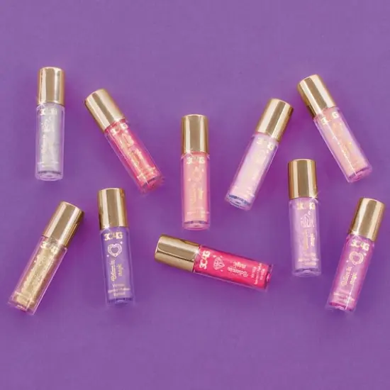 Make It Real&trade; 3C4G&reg; Mini Pink & Gold Wand Lip Gloss Set {5}