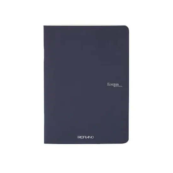Fabriano® EcoQua Original A4 Staple-Bound Dotted Notebook Navy {1}