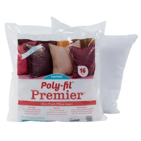 Poly-Fil&reg; Premier&trade; 8ct. Pillow Insert, 16'' x 16'' {3}