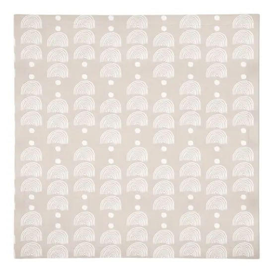 Half Circle Line Pattern 10" x 10" Cotton Twill Napkin {1}