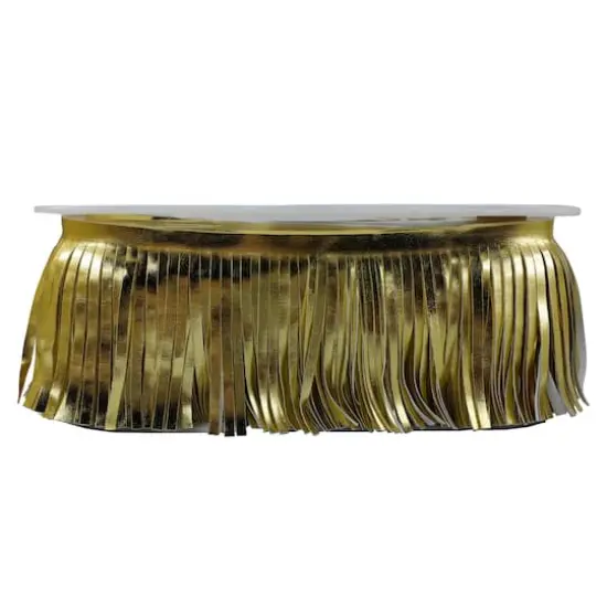 4" Faux Leather Fringe Trimby Celebrate It&reg; Gold {4}