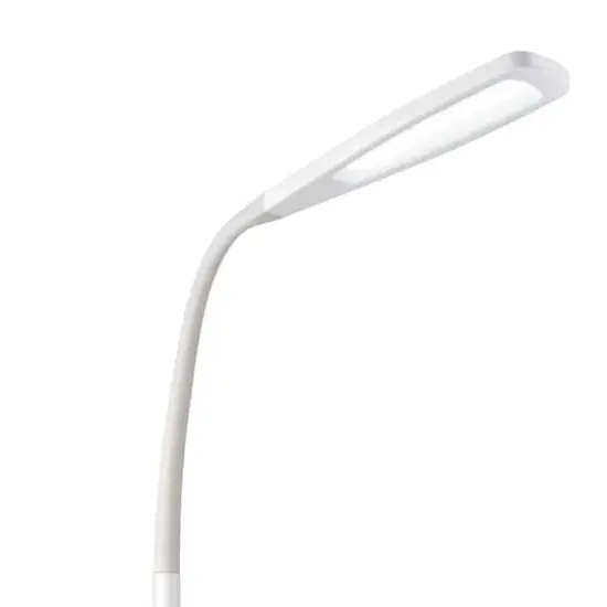 OttLite White Natural Daylight LED Flexible Floor Lamp {3}