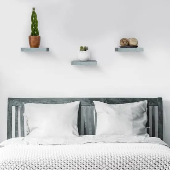 Sorbus 9.2" Tile Wall Shelves, 3ct. Rustic Blue {5}