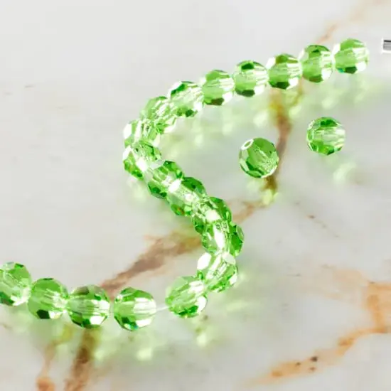 Preciosa Glass Crystal Round Beads, 6mm by Bead Landing&trade; Peridot {3}