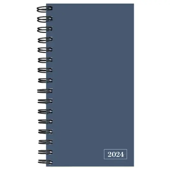 TF Publishing 2024 Steel Blue Small Weekly Monthly Planner {1}