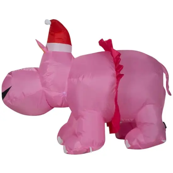 Airblown Hippo With Pink Tutu Inflatable {3}