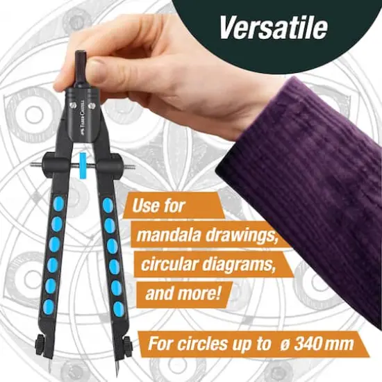 Faber-Castell&reg; Pearl Blue Quickset Compass {6}