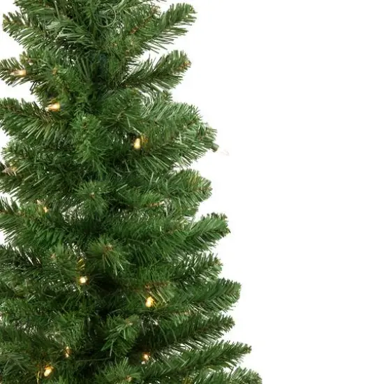 2 Pack 4ft. Pre-Lit Whitmire Pine Artificial Christmas Tree in Gold Urn Planter, Clear Lights {6}