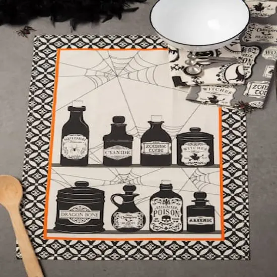 DII&reg; Mixed Hocus Pocus Printed Dishtowels, 3ct. {4}