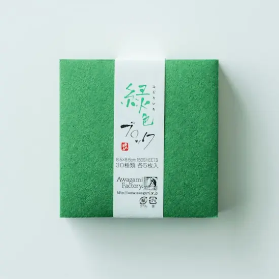 Awagami Washi Block Green {1}