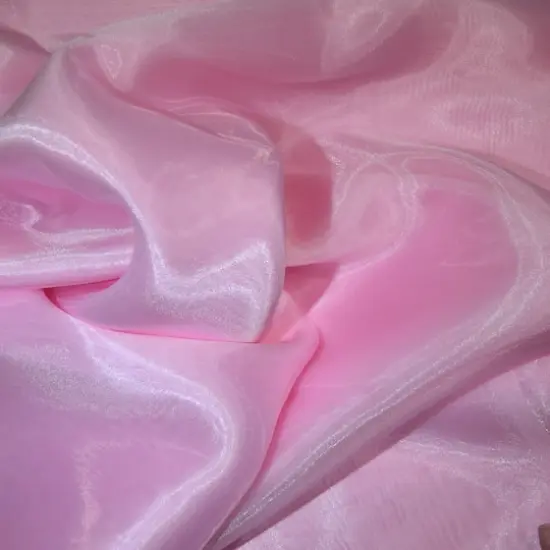 Feldman Organza Polyester Fabric Light Pink {5}