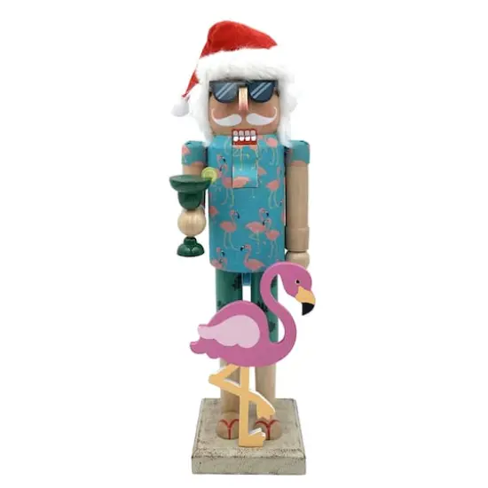 Santa's Workshop 14" Flamingo Claus Nutcracker {1}