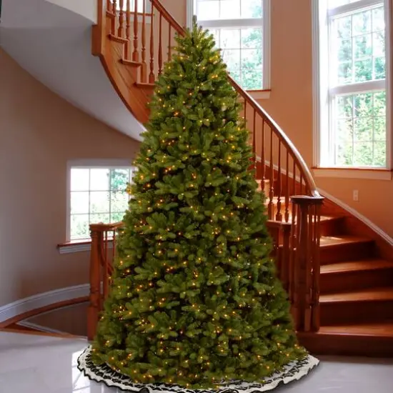 12ft. Pre-Lit PowerConnect&trade; Newberry&reg; Spruce Artificial Christmas Tree, Dual Color&reg; LED Lights {3}