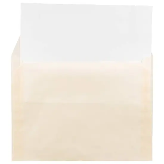 JAM Paper 9" x 12" Booklet Vellum Envelopes, 25ct. Spring Ochre {5}